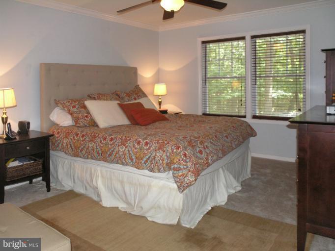 2419 Silver Fox Lane Reston, VA 20191 - Photo 29 of 30 a bedroom with a bed and a lamp on dresser