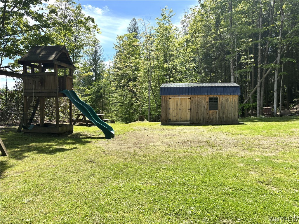 11806 Wyandale Road Concord, NY 14141 - Photo 11 of 34 Amish shed and play set