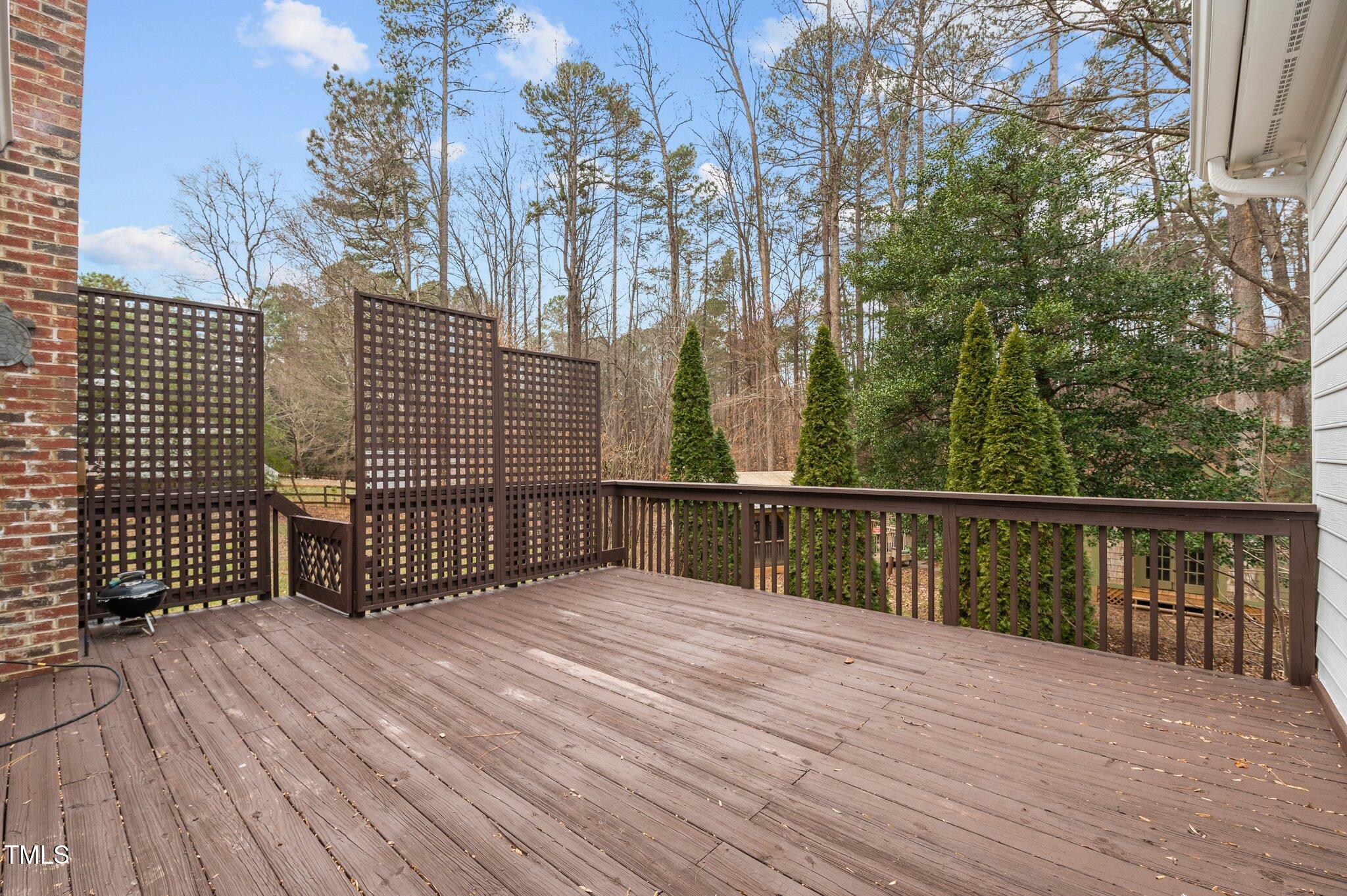 2517 Mt Vernon Church Road Raleigh, NC 27614 - Photo 37 of 45 a view of balcony with wooden floor