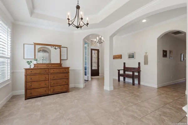 a room with furniture and window