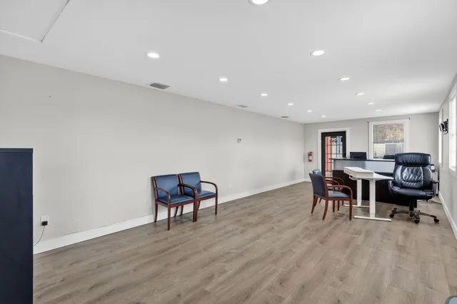 a view of a house with a patio