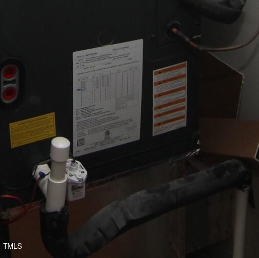 4622 Jacqueline Lane Raleigh, NC 27616 - Photo 16 of 18 HVAC Label
