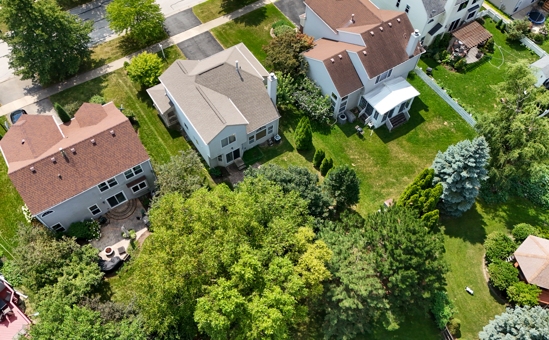 808 Violet Circle Naperville, IL 60540 - Photo 22 of 31 an aerial view of a house with a yard and green space
