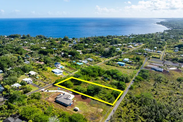 an aerial view of residential house with outdoor space