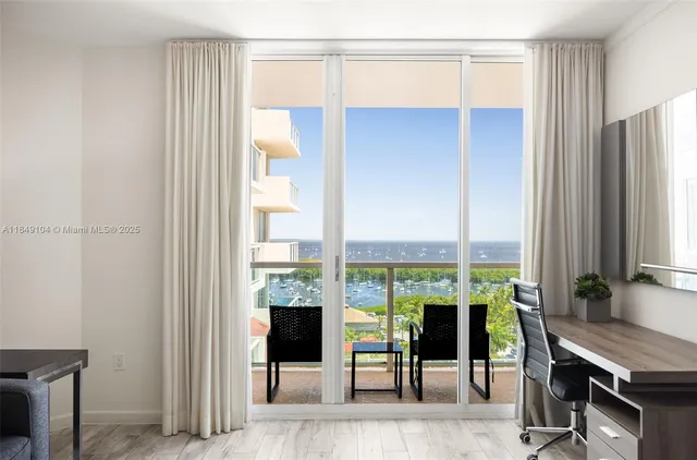 a view of a livingroom with furniture