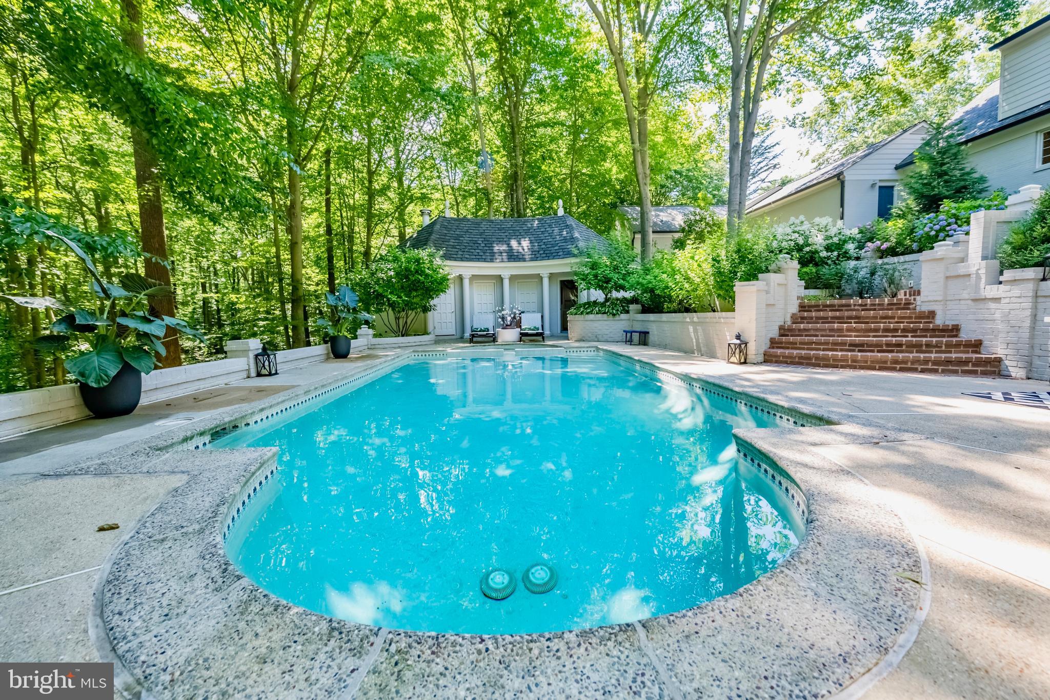 627 Potomac River Road McLean, VA 22102 - Photo 74 of 89 Architecturally Stunning Curved Pool House