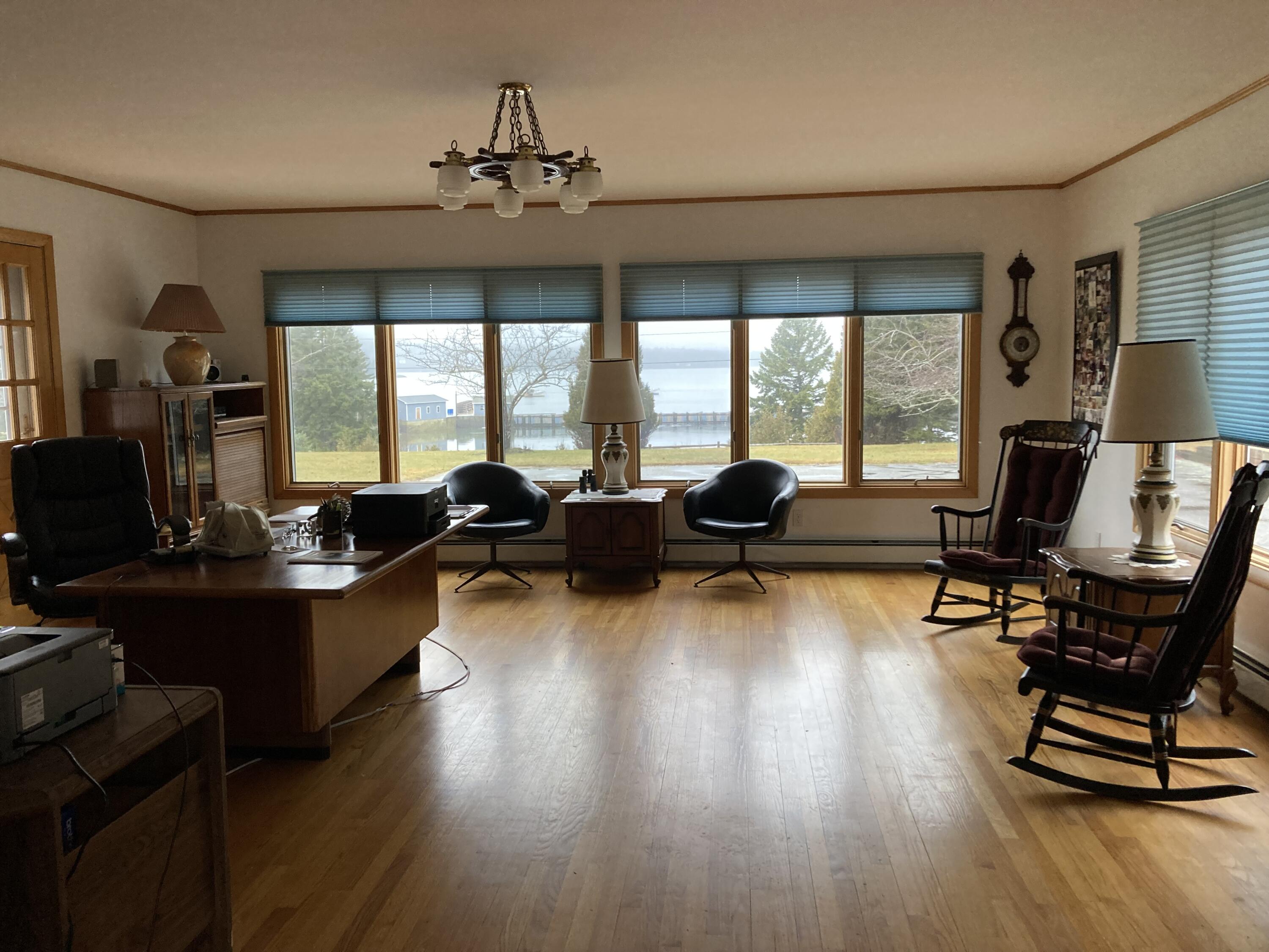 1 Francis Road Steuben, ME 04680 - Photo 12 of 30 Family room/office with views of bay.