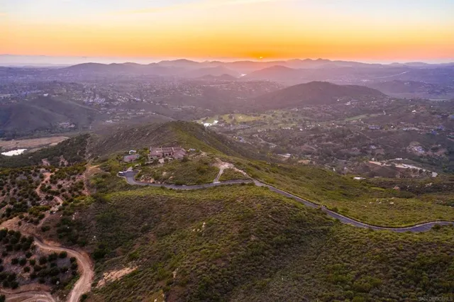 a view of a large mountain