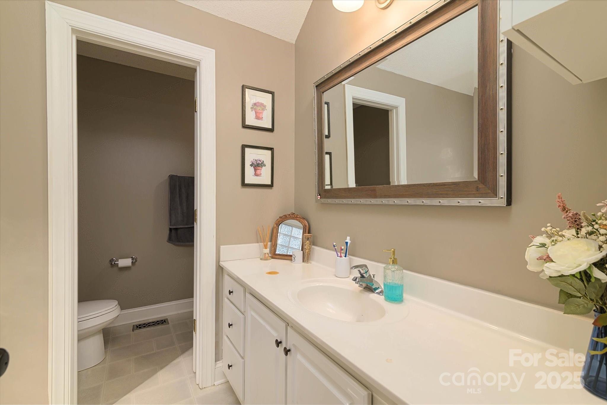 914 Ragin Lane Rock Hill, SC 29732 - Photo 23 of 31 a bathroom with a toilet sink and mirror