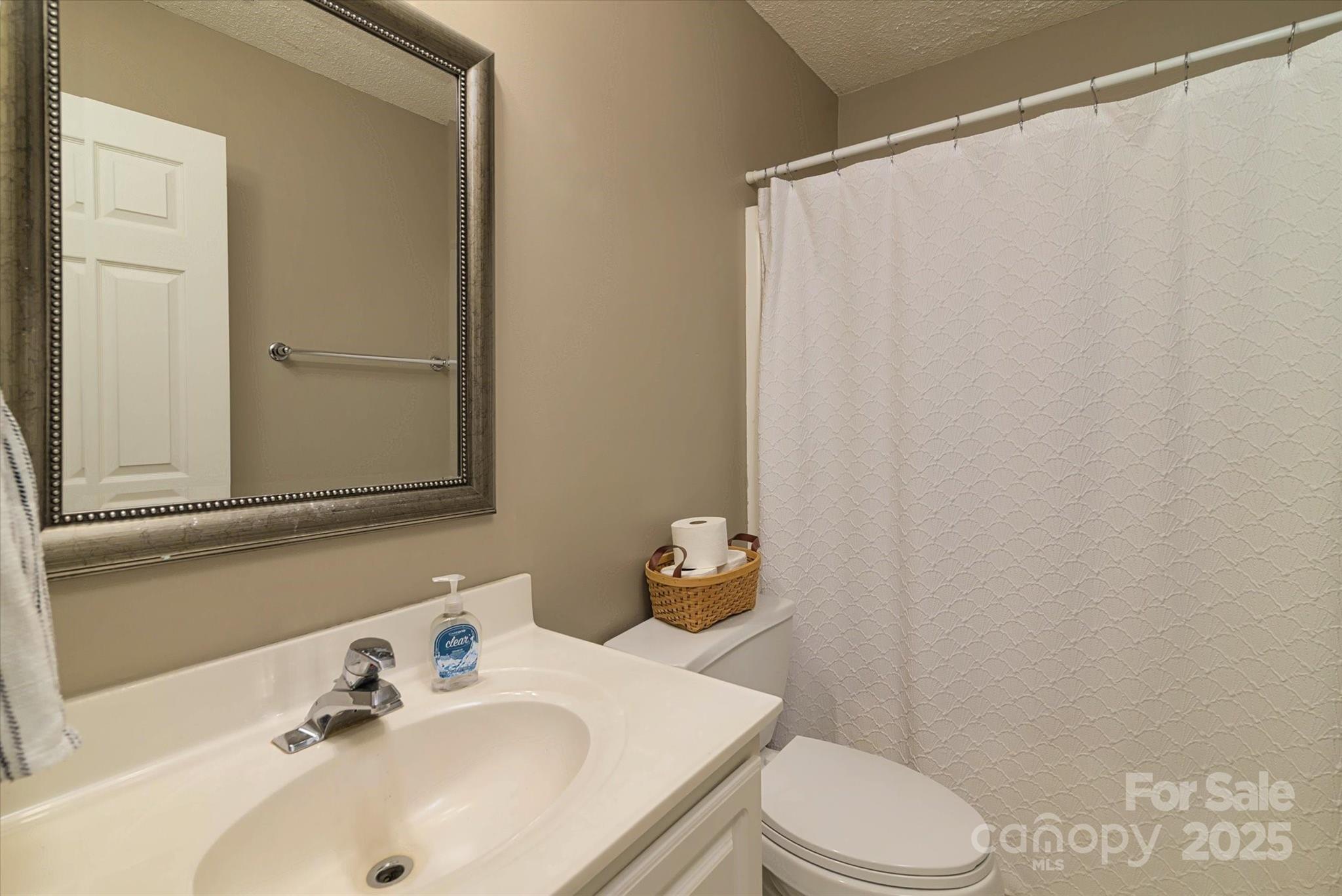 914 Ragin Lane Rock Hill, SC 29732 - Photo 28 of 31 a bathroom with a sink a toilet and shower curtain