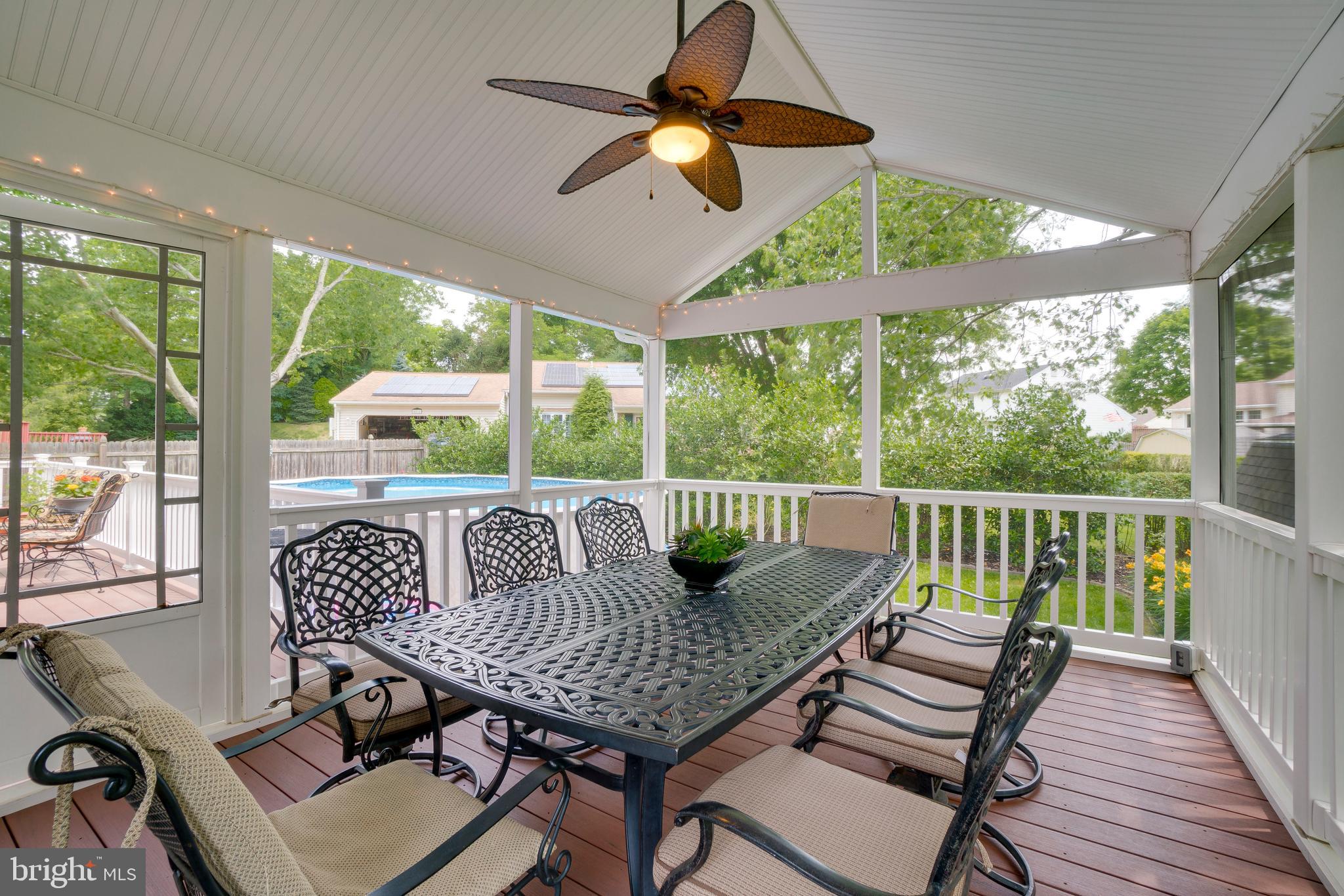 4818 Galley Road Baltimore, MD 21236 - Photo 19 of 66 Screened Room With Electric & Ceiling Fan