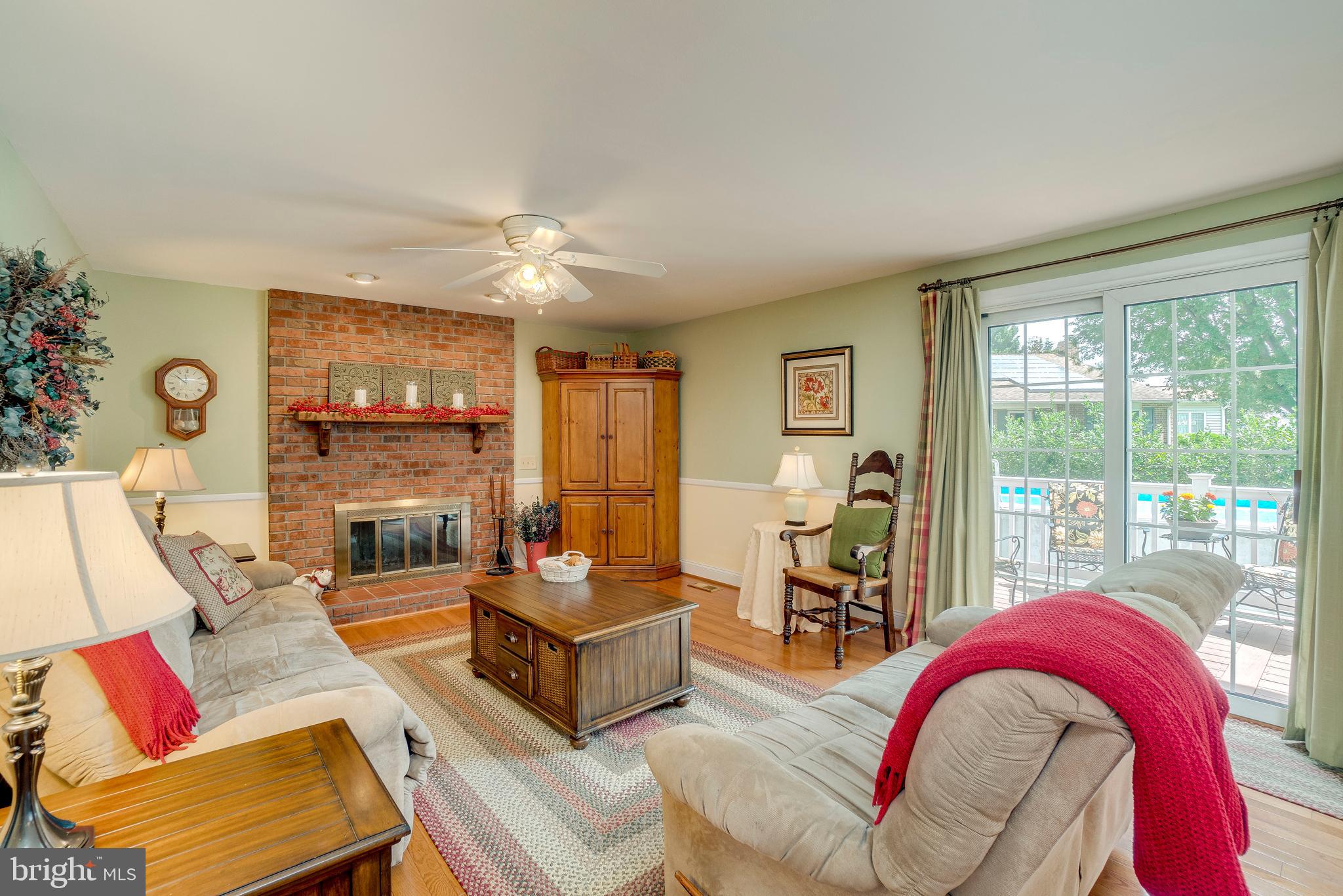 4818 Galley Road Baltimore, MD 21236 - Photo 43 of 66 Brick Wood Burning Fireplace