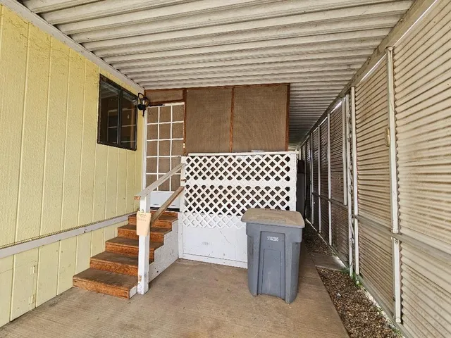 a house view with a outdoor space