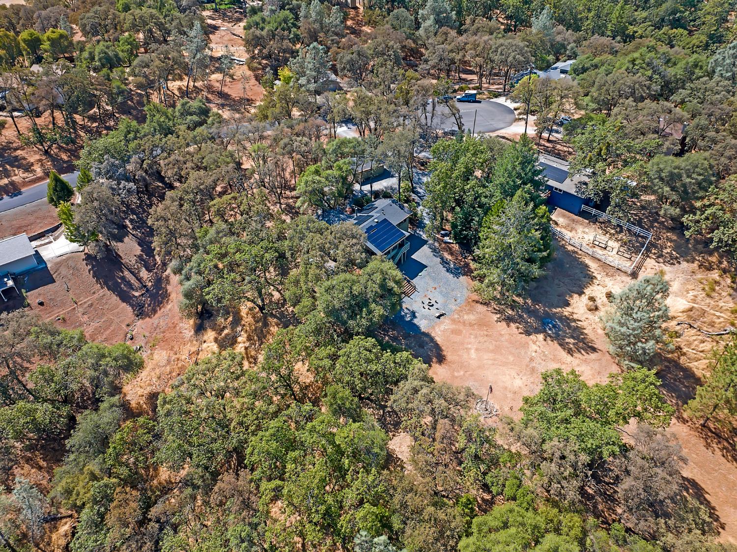 2505 Muir Court Cool, CA 95614 - Photo 48 of 56 an aerial view of a houses with trees