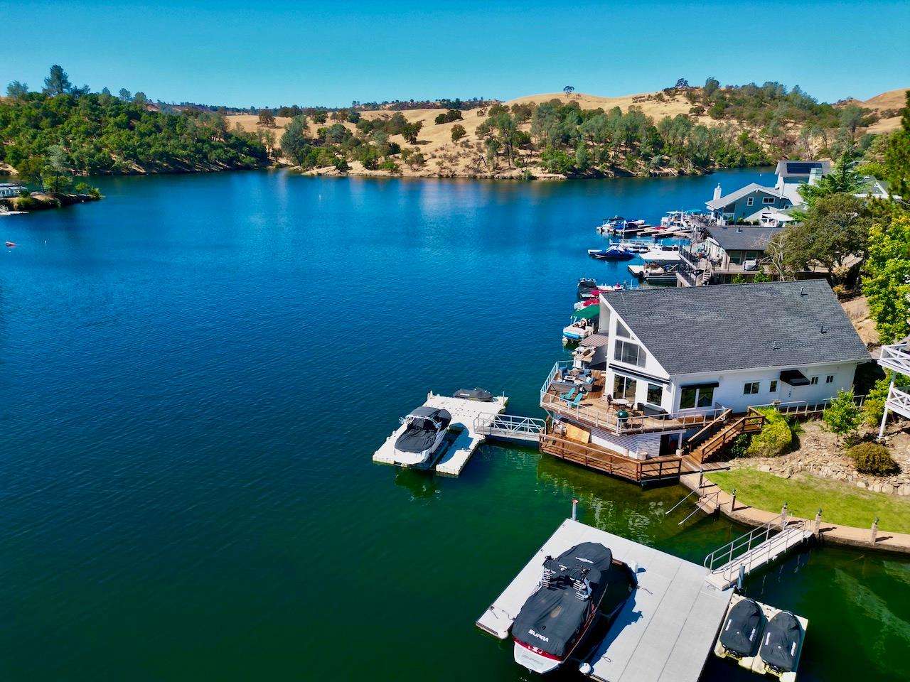 466 Thomson Lane Copperopolis, CA 95228 - Photo 3 of 47 an aerial view of a house with a ocean view