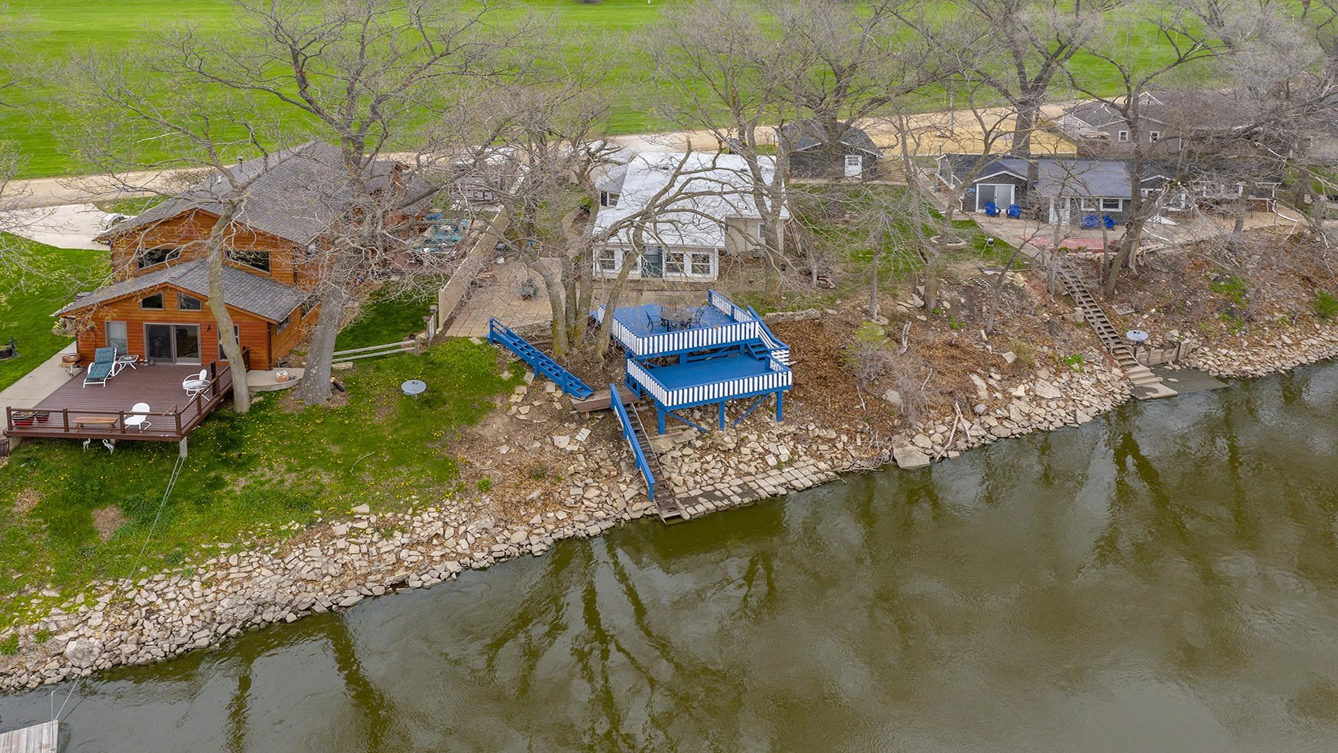 2687 South Snyder Road Oregon, IL 61061 - Photo 27 of 33 an aerial view of house with yard swimming pool and outdoor seating