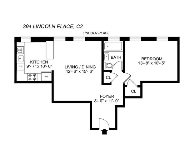 $760,000 | 394 Lincoln Place, Unit C2 | Prospect Heights