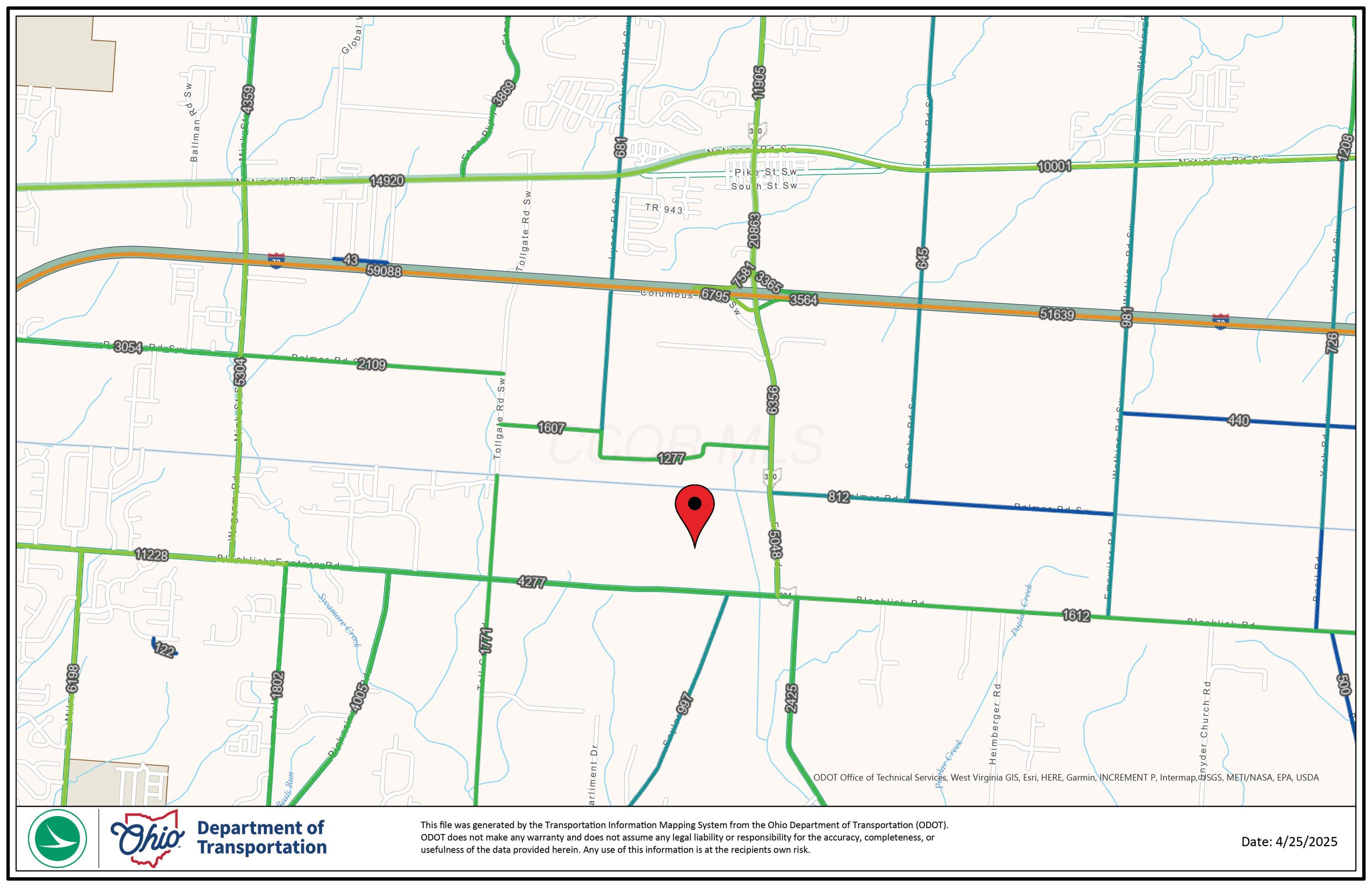 0 Etna Road Northwest Pickerington, OH 43147 - Photo 5 of 7 Traffic Map