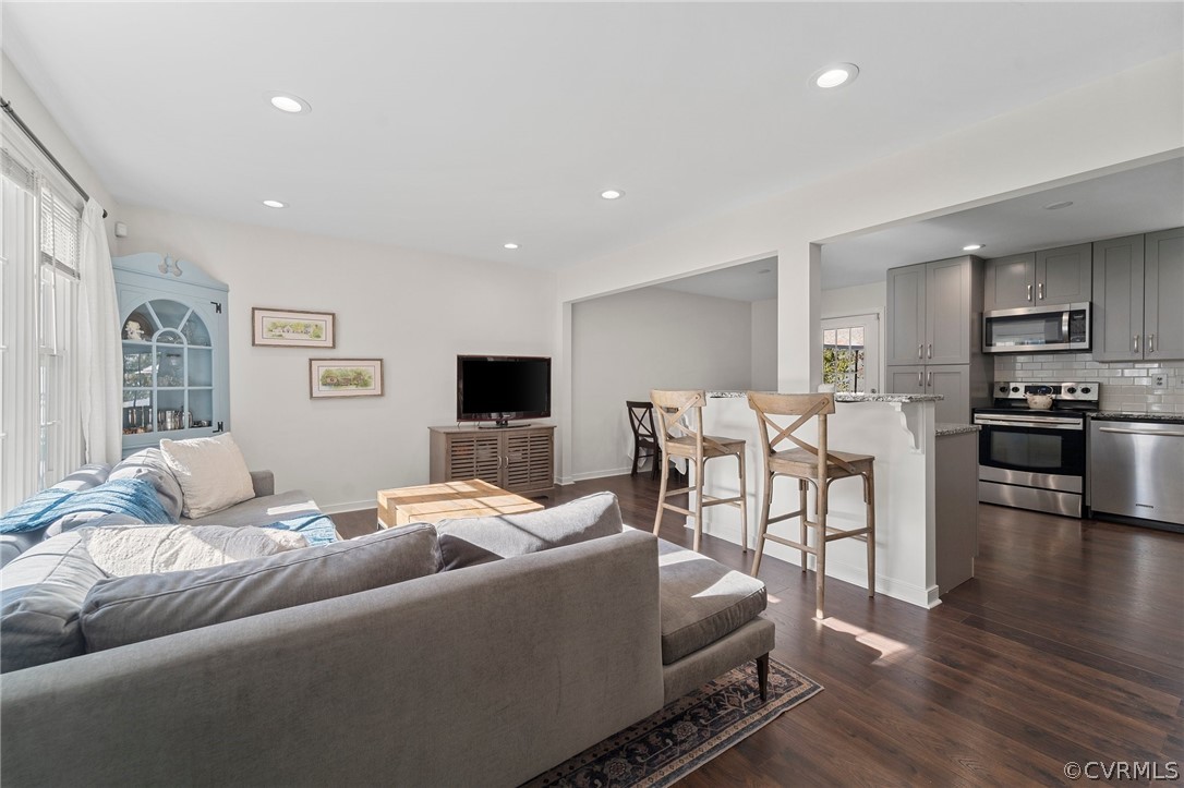 2304 Lashley Lane Henrico, VA 23238 - Photo 3 of 29 a living room with furniture and a flat screen tv