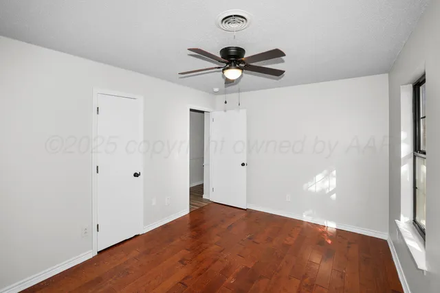 a view of an empty room