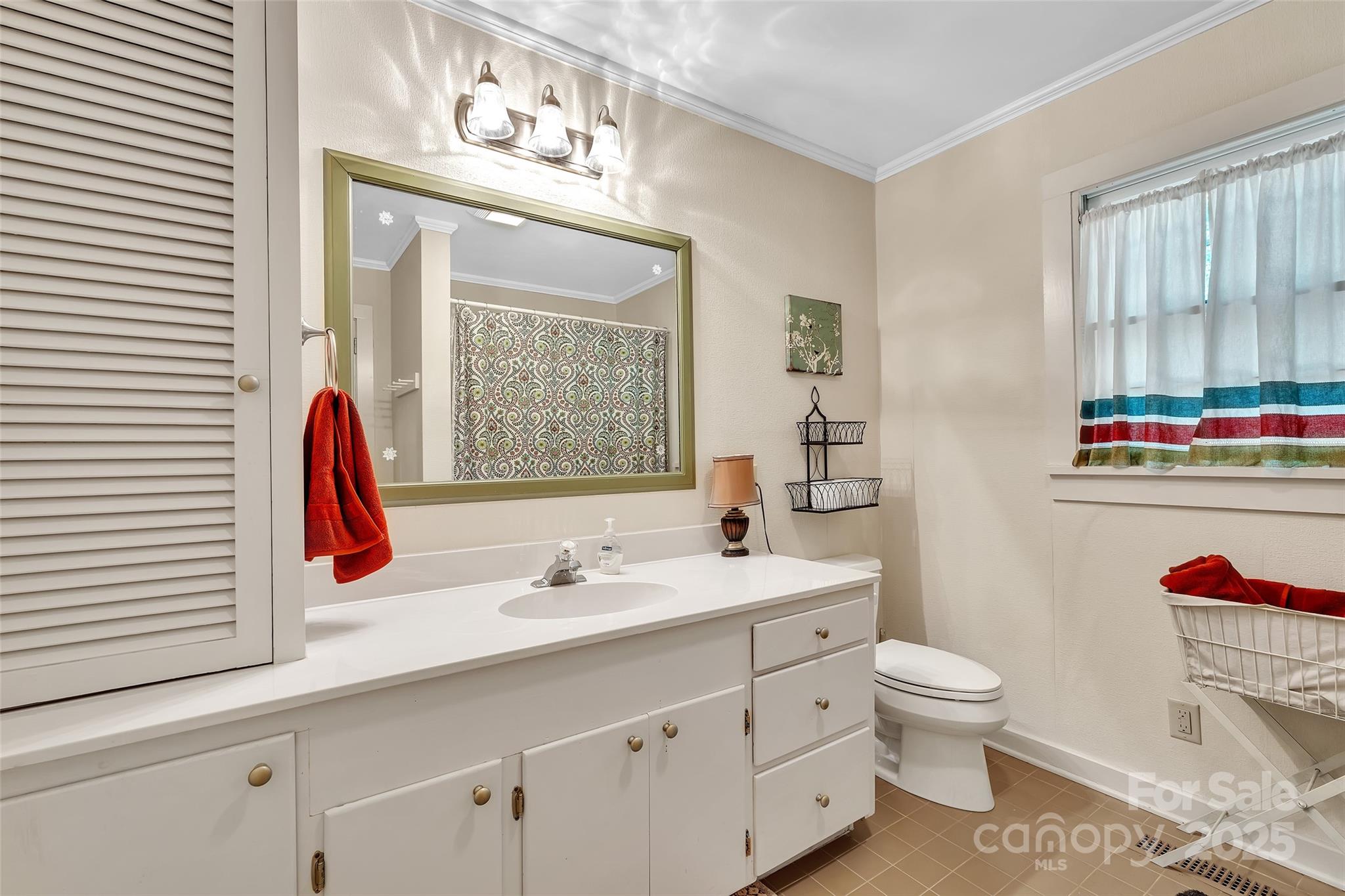 7 Hearthstone Lane Landrum, SC 29356 - Photo 13 of 43 a bathroom with a sink vanity mirror and toilet