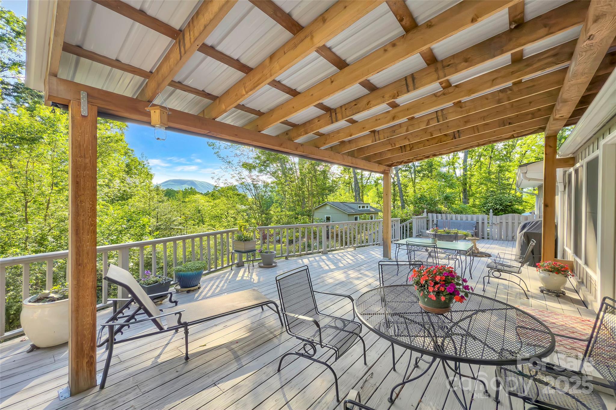 7 Hearthstone Lane Landrum, SC 29356 - Photo 36 of 43 a view of two chairs in the balcony