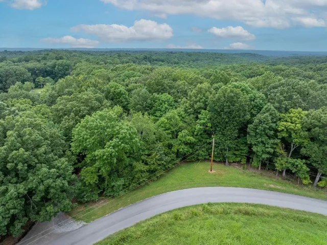 a view of a yard with a house