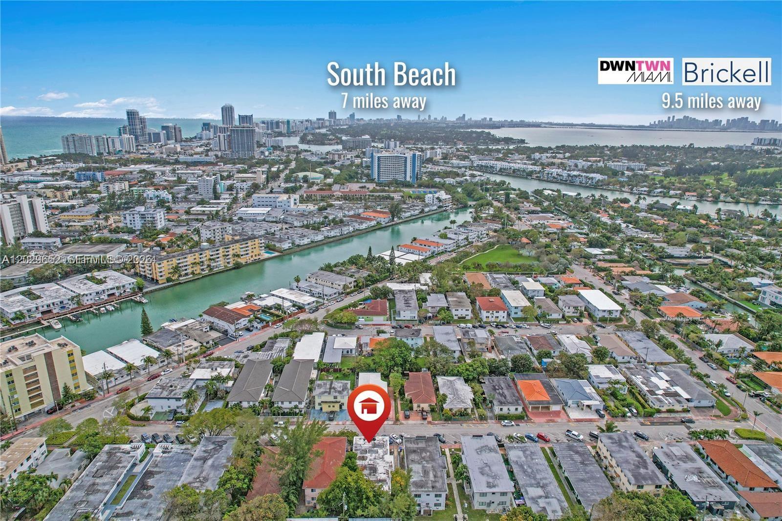 855 80th Street, Unit 4 Miami Beach, FL 33141 - Photo 15 of 16 an aerial view of a city