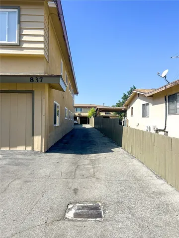 a view of a house with a patio