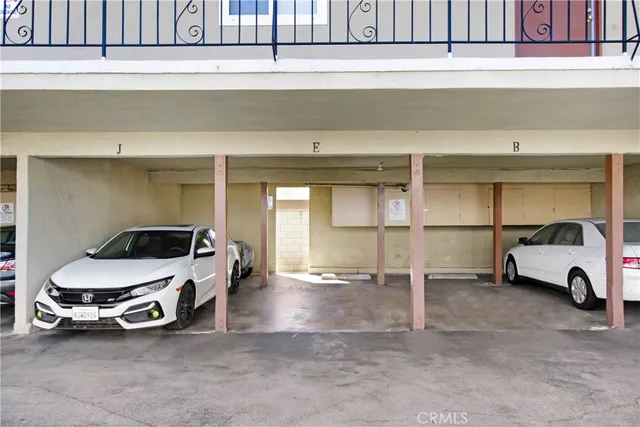 a view of parking garage