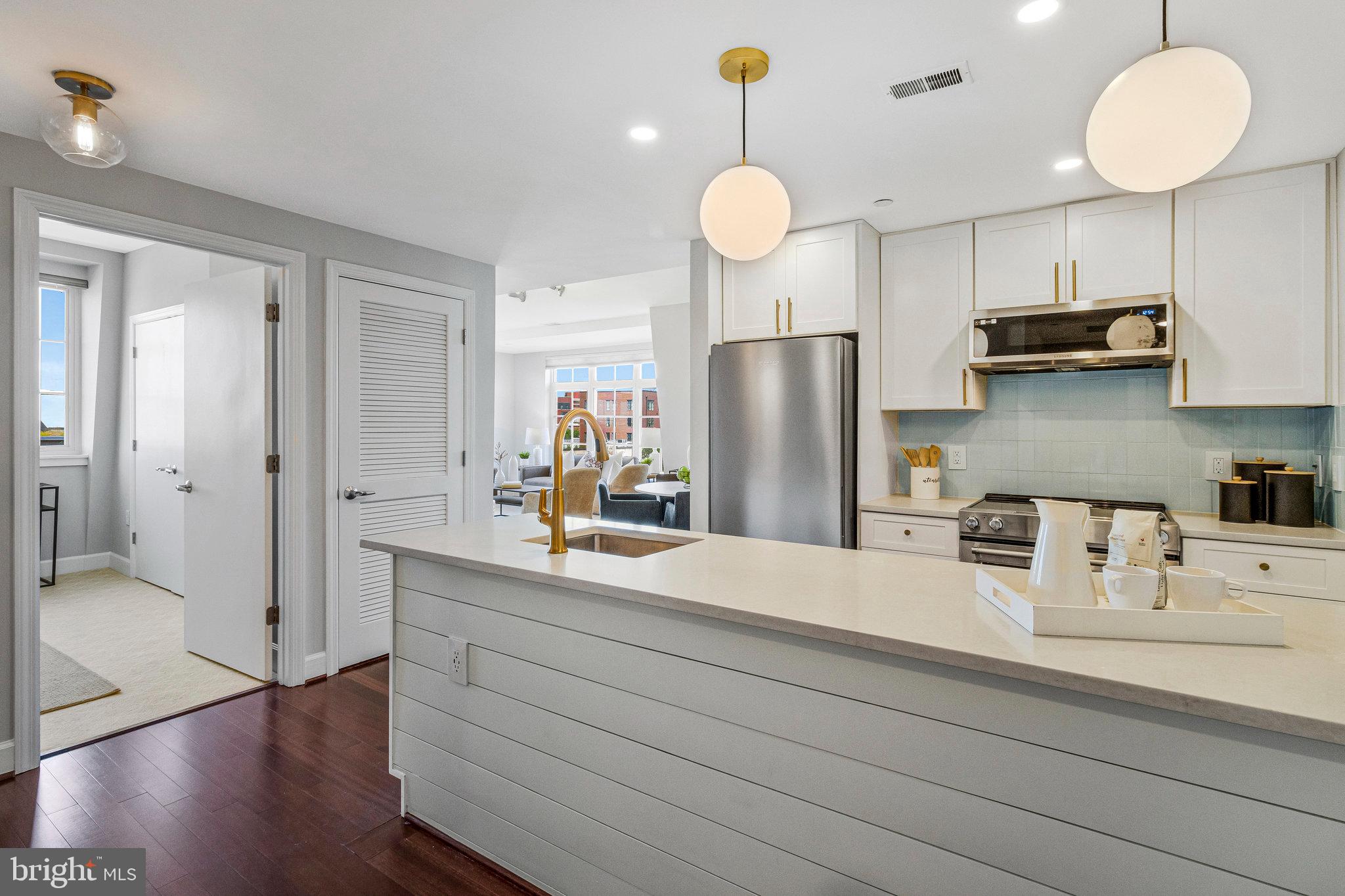 150 V Street Northwest, Unit V402 Washington, DC 20001 - Photo 3 of 28 Custom remodeled kitchen