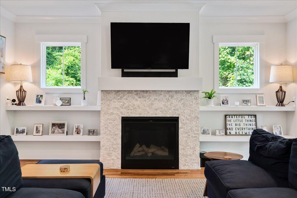 1005 Glascock Street Raleigh, NC 27610 - Photo 23 of 55 23-Living Room Fireplace