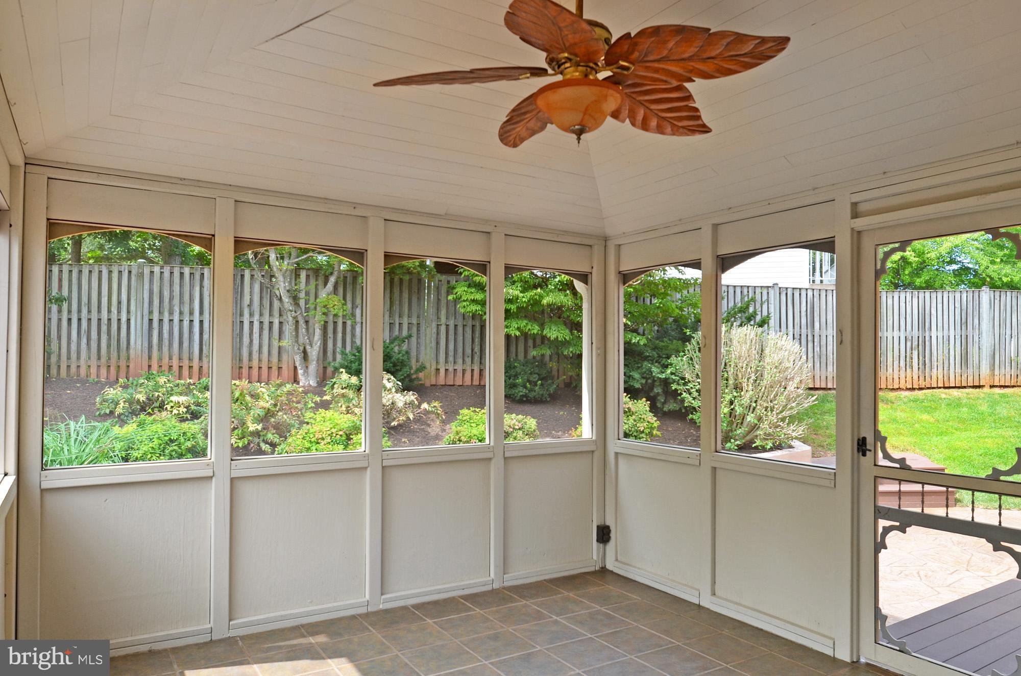 5819 Stone Ridge Drive Centreville, VA 20120 - Photo 29 of 72 Fabulous enclosed porch w/tile floor & ceiling fan