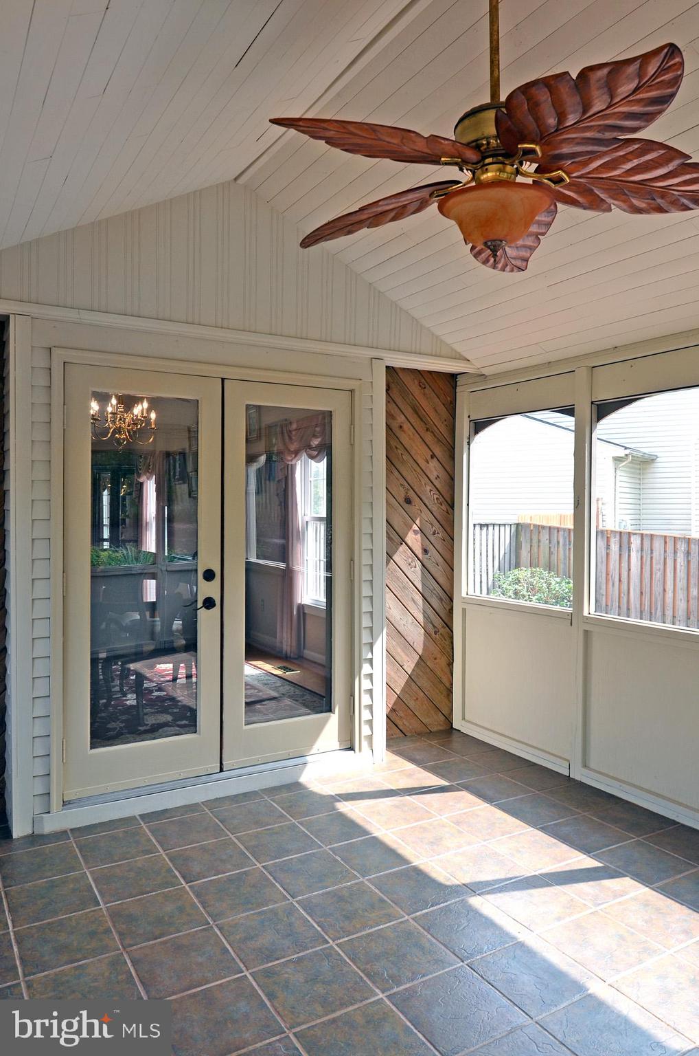 5819 Stone Ridge Drive Centreville, VA 20120 - Photo 30 of 72 Atrium doors from the DR to the enclosed porch