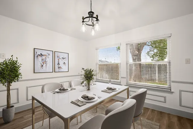 a living room with furniture and window