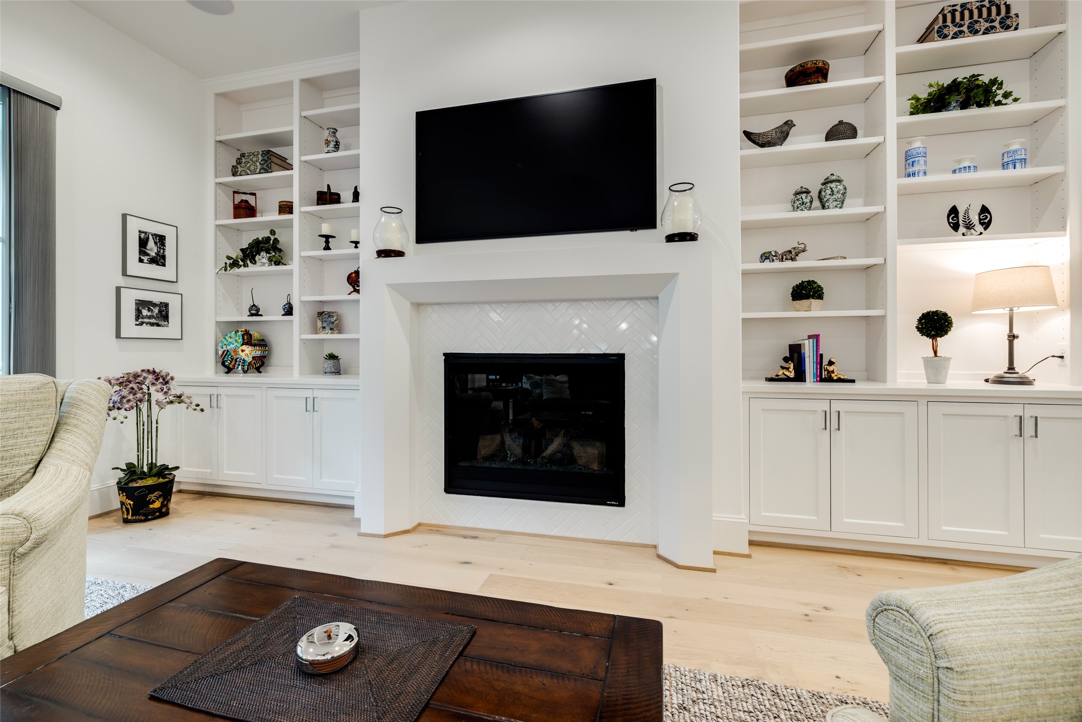 1918 Woodhead Street Houston, TX 77019 - Photo 19 of 49 a living room with furniture and a fireplace