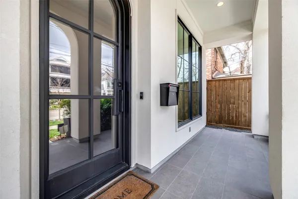 a view of an entryway
