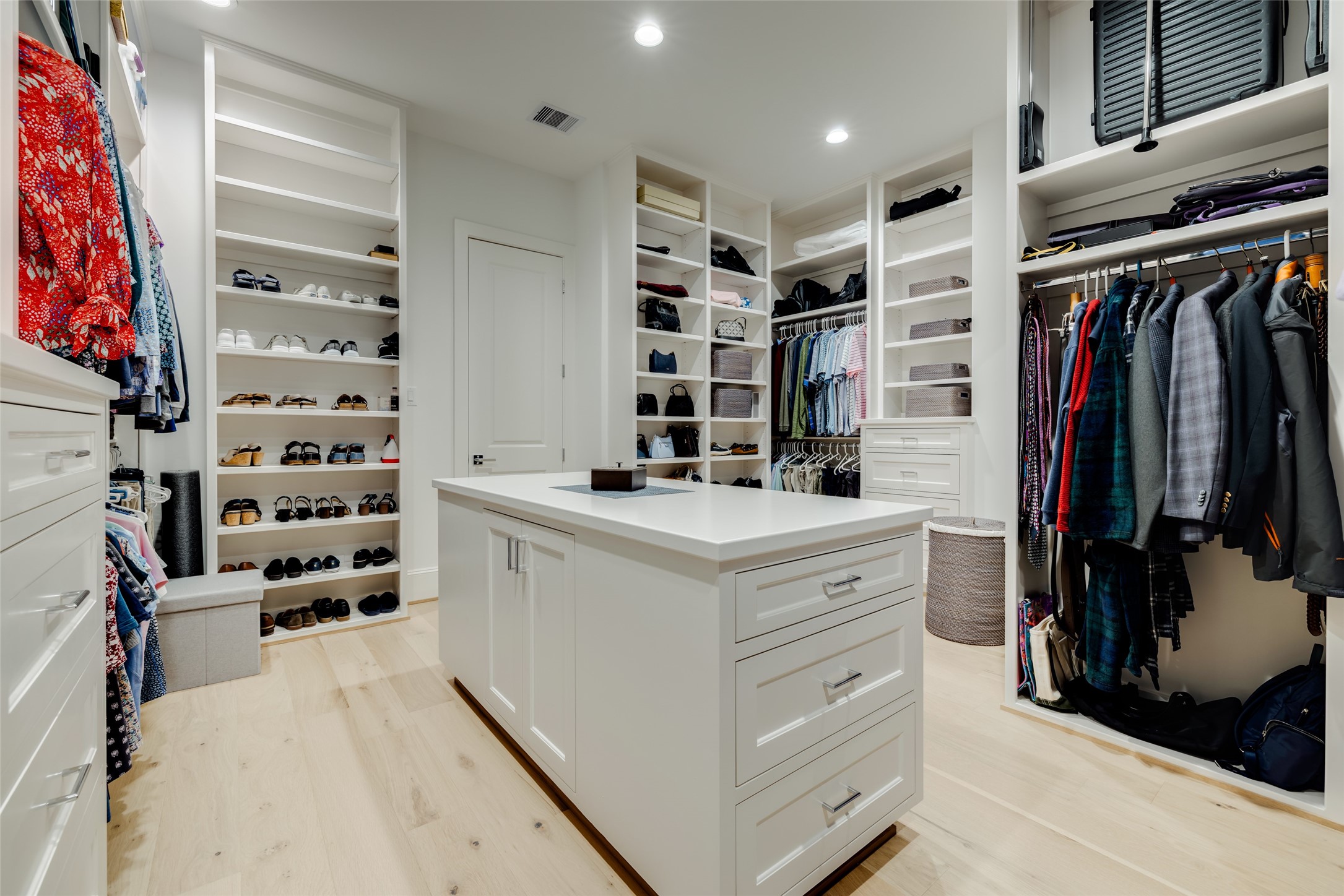 1918 Woodhead Street Houston, TX 77019 - Photo 40 of 49 a kitchen with a refrigerator and cabinets