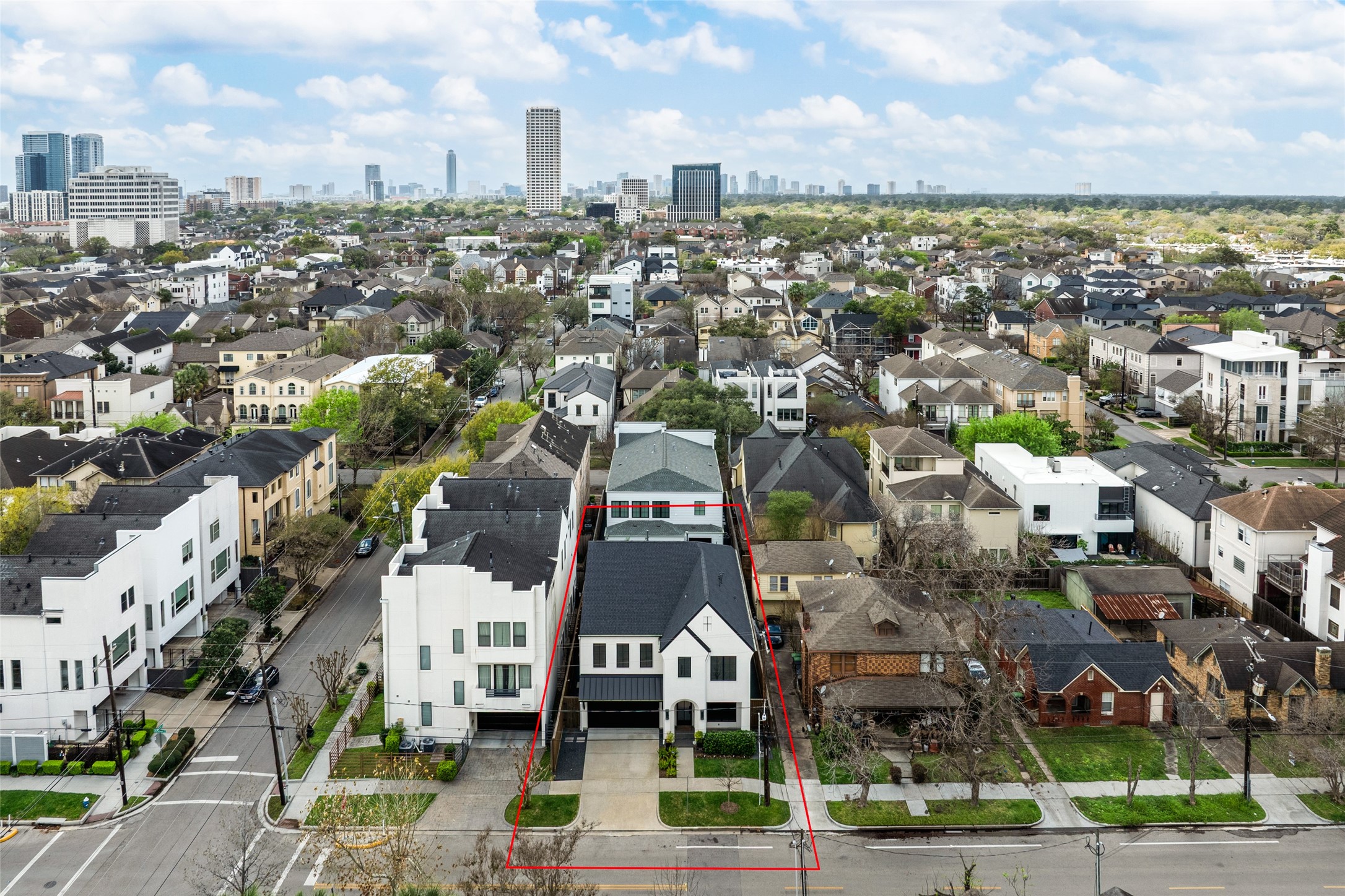 1918 Woodhead Street Houston, TX 77019 - Photo 48 of 49 an aerial view of a city with lots of residential buildings
