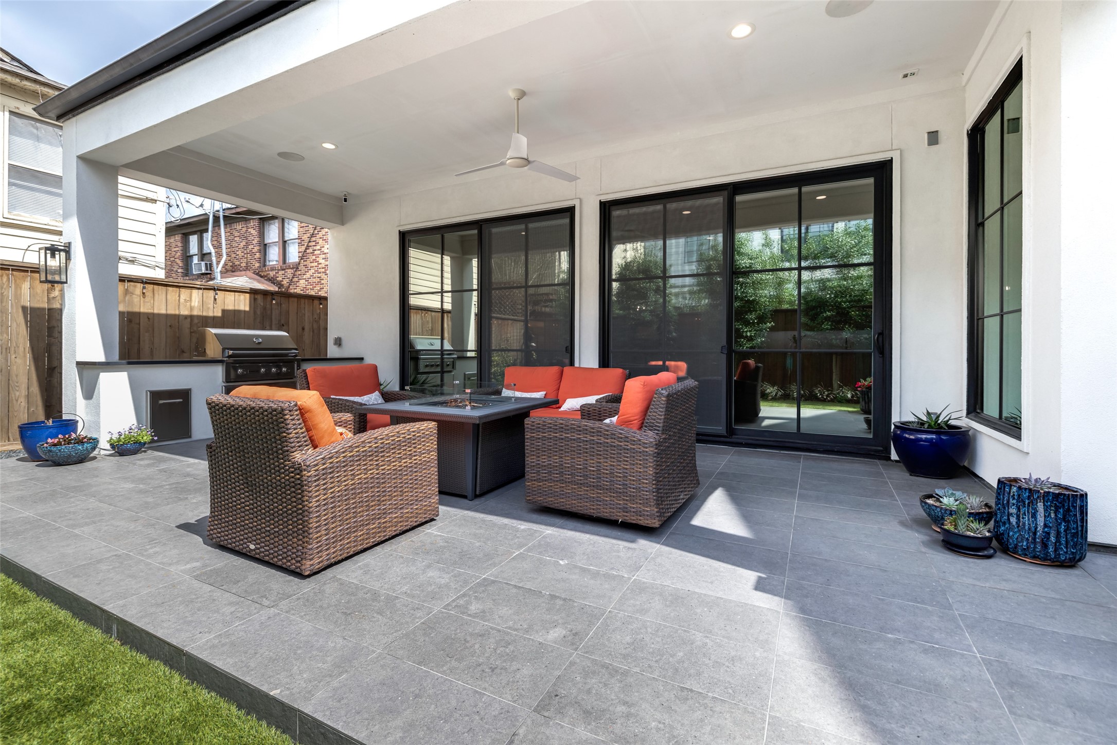 1918 Woodhead Street Houston, TX 77019 - Photo 7 of 49 a living room with furniture and large windows