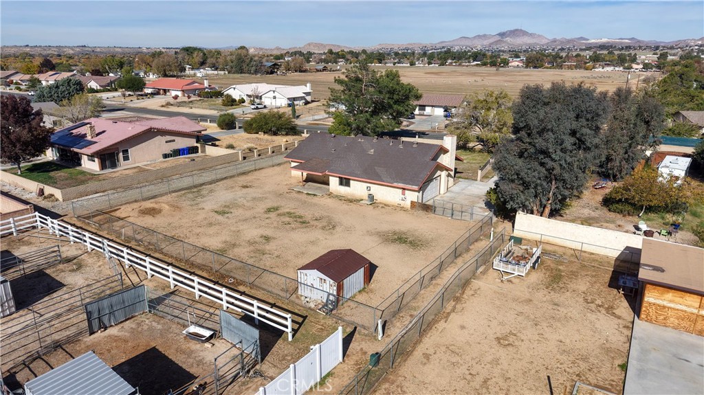 18891 Shoshonee Road Apple Valley, CA 92307 - Photo 30 of 33 an aerial view of a house with outdoor space