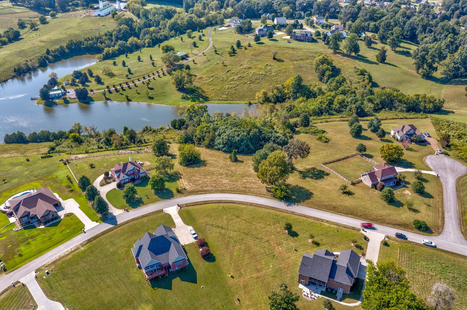 0 Trinity Burns, TN 37029 - Photo 18 of 18 an aerial view of a house with a swimming pool