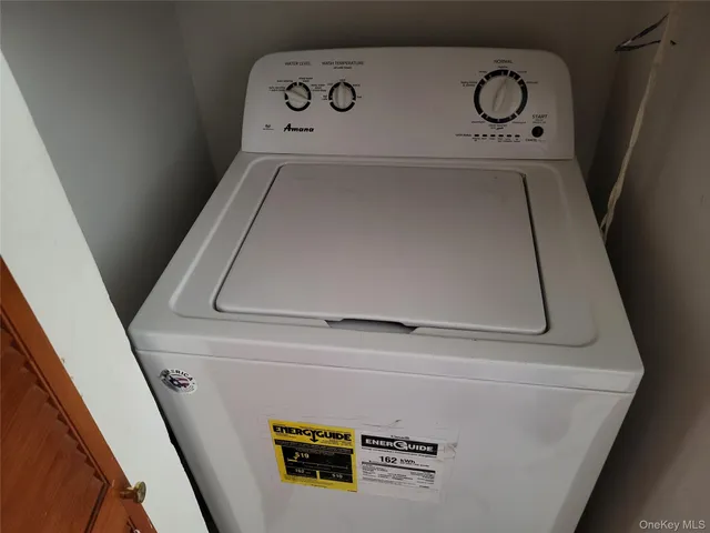 a close up of a washer and dryer