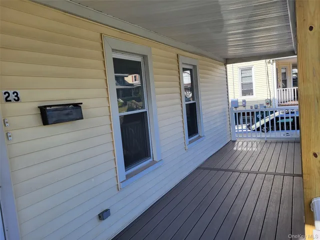 a view of outdoor space kitchen and deck