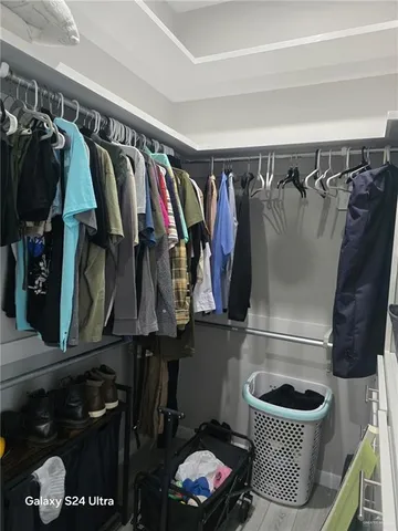 a walk in closet