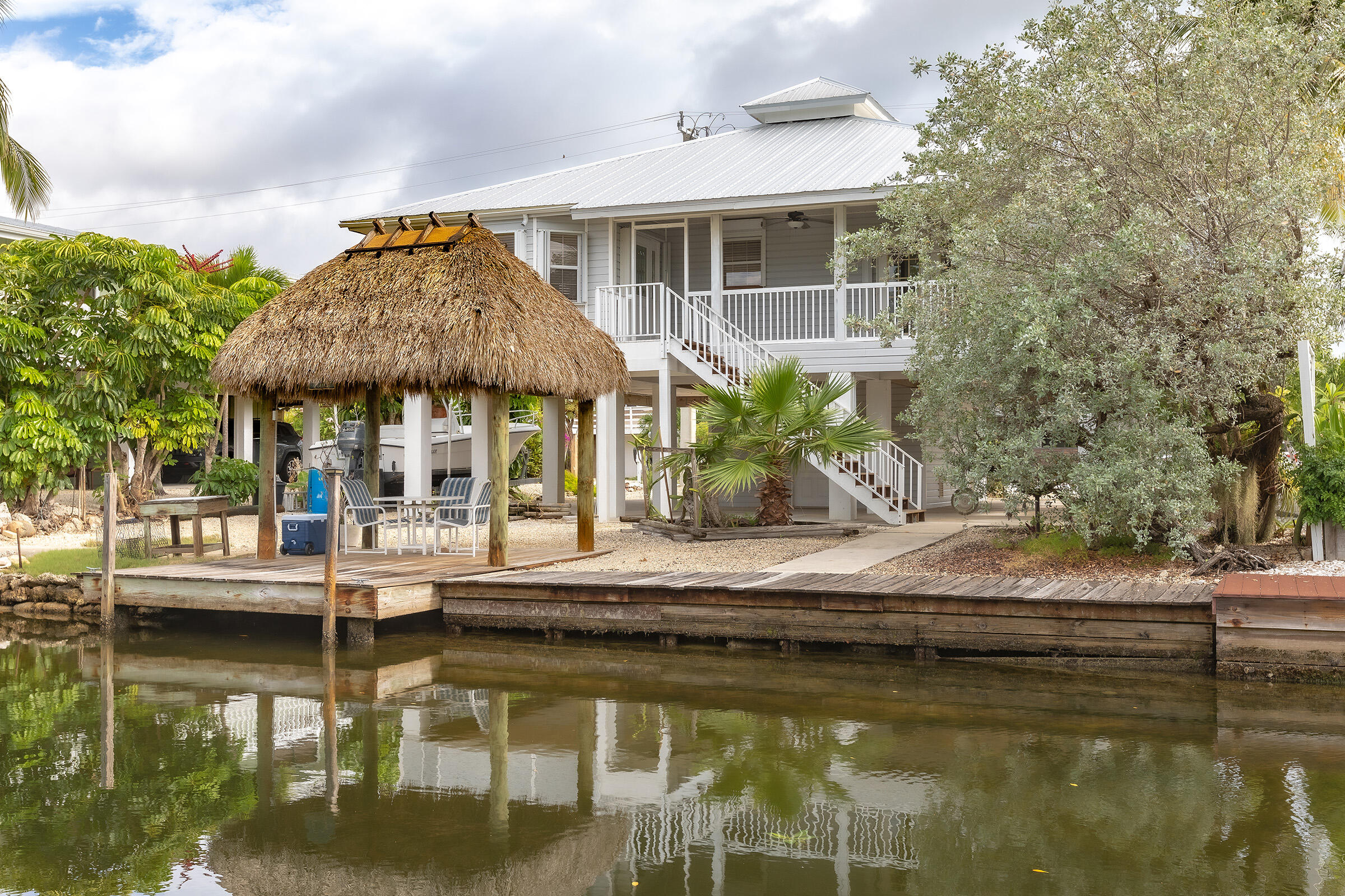 a house with swimming pool