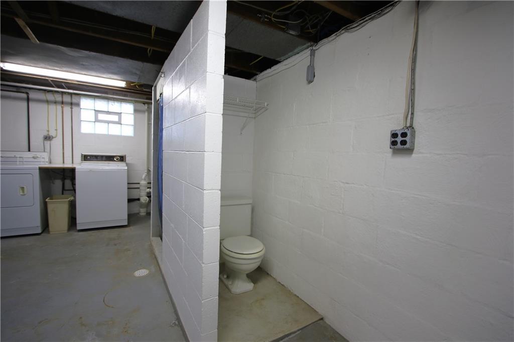 301 Fremont Road Charleroi, PA 15022 - Photo 25 of 32 Pittsburgh Potty, Shower Stall & Laundry Tub all in line can easily be a Full Bathroom in a Finished Game Room if desired in future