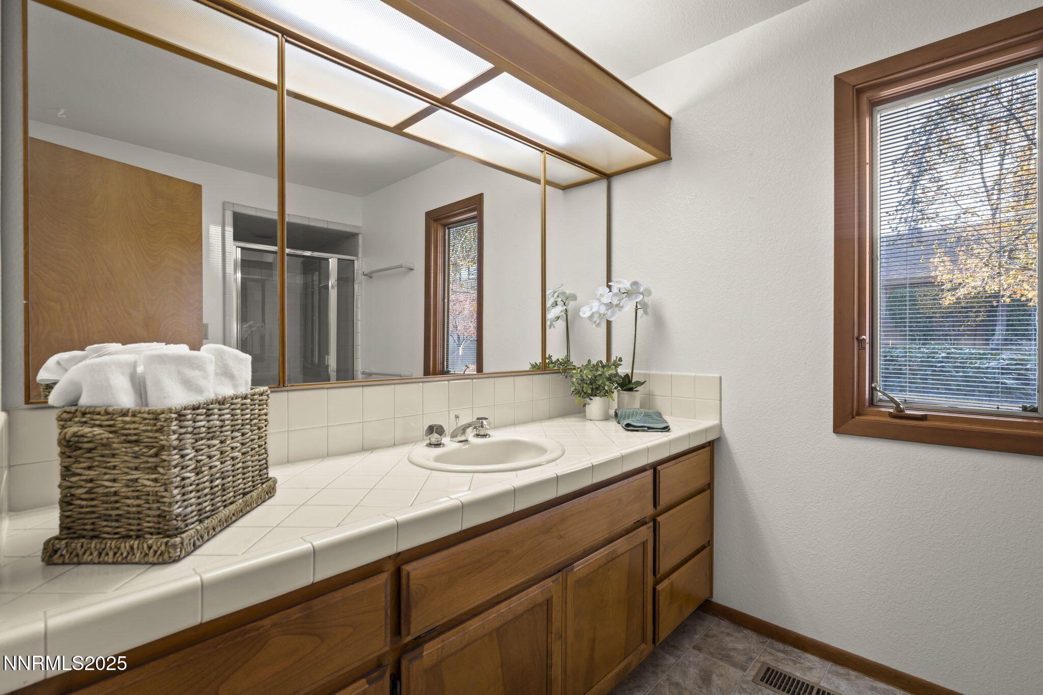 1443 Copper Point Circle Reno, NV 89519 - Photo 19 of 33 a bathroom with a sink and a mirror