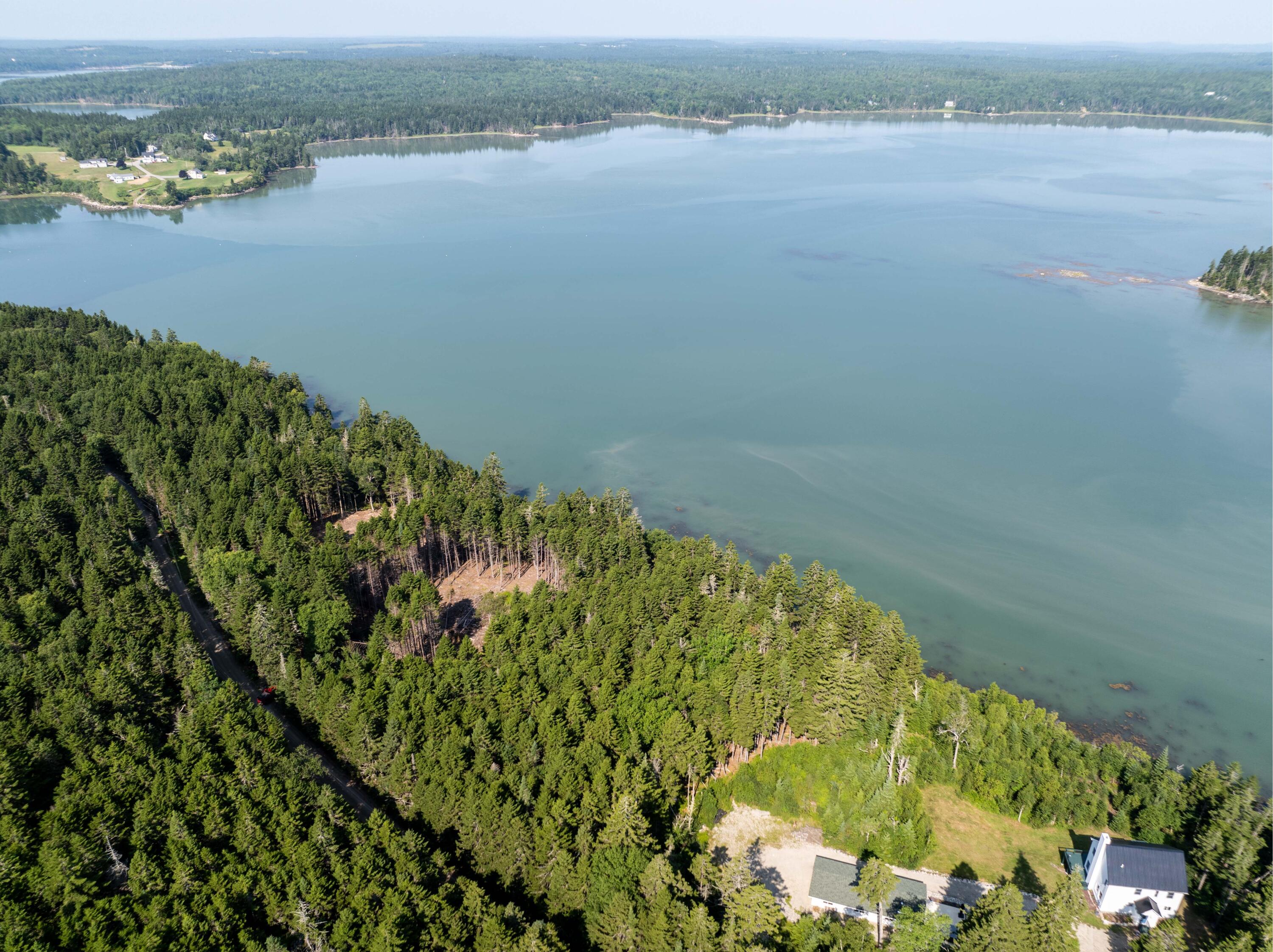 Lot #70 Chambers Point Road Roque Bluffs, ME 04654 - Photo 7 of 17 Lot Drone View