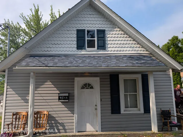 a front view of a house